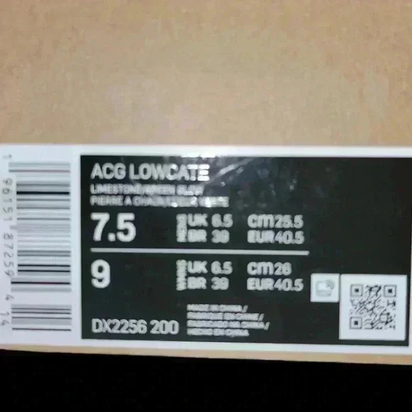 Nike ACG Lowcate Men's 7.5 Outdoor Shoes Brown DX2256-200 ORIGINAL.*WORE ONCE* - Picture 11 of 11